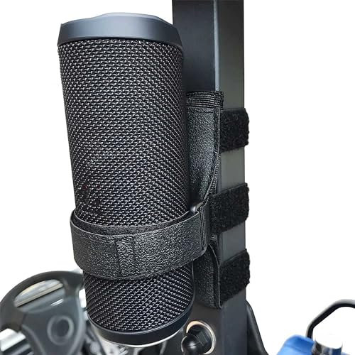 HomeMount Golf Cart Speaker Mount - Adjustable Strap Holder for JBL Flip 4, Flip 5 & Most Portable Speakers - Ideal Golf Cart Accessories for Secure Mounting (Single strap)