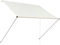 ML-Design Markise 350 x 120 cm, Beige, 50+ UV-Schutz, aus Metall und Polyester, Seilzug, Schattenspender Fenster, Einziehbar Klemmmarkise Balkonmarkise Spannmarkise Sonnenschutz Windschutz