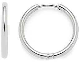 JEWELS BY LEONARDO Kreolen Beauty's Alida 1 Paar • Ohr-Schmuck aus silberfarbenem Edelstahl • puristische Hoop-Ringe • kombinierbar mit Beauty's Anhängern • Schmuck Geschenk für Frauen • 021622