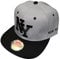 NY Baseball Snapback Cap New York originelle Caps für Coole Typen (grau schwarz)