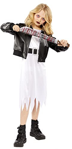 amscan 9914979 - Kinder Killer Puppe Mädchen Halloween Kostüm Alter: 6-8 Jahre