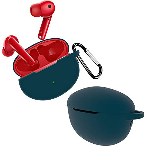 GMUJIAO Custodia per Huawei Freebuds 4i,Silicone Liquido Custodia,Huawei Freebuds 4i Custodia Protettiva,Custodia Protettiva in Silicone[Antiurto]-Verde