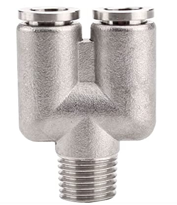ezqnirk 1pcs 304 en Acier Inoxydable en métal pneumatique raccord de tuyaux de connecteur Rapide,PX,6-01 (6mm-1/8)