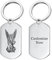 Edelstahl Katholischer Erzengel St. Michael Schützender Schlüsselanhänger Segen Gebet Heiliger Michael Schild Militärischer Schlüsselring zum Schutz, Personalisierte Christliche Amulett Geschenke