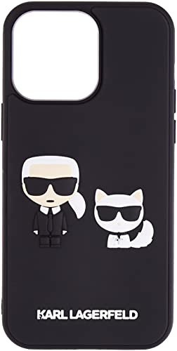 Karl Lagerfeld KLHCP14X3DRKCK hülle für iPhone 14 Pro Max 6,7 schwarz/Black hardcase Karl&Choupette Ikonik 3D