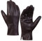 Harssidanzar Herren Lederhandschuhe Fleecefutter Touchscreen GM040EU, Braun, L