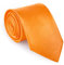 URAQT Herren Krawatten, Satin Elegant Krawatte 8 cm für Herren, Klassische Hochzeit Krawatte für Büro oder Festliche Veranstaltungen (Orange)
