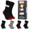Marvel Socken Herren, 5er-Pack Baumwolle Herrensocken Avengers, Lustigen Socken Set - Geschenke für Männer (40/46 EU, Schwarz/Grau)