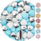 EinsSein 1kg Schokoherzen Dragees Mix medium weiss-hellblau-silber glanz Gastgeschenke Hochzeit, Taufe, Kommunion, Kindergeburtstag | Schokodragees, Dragees in Herzform bzw. Schokolinsen als Ersatz