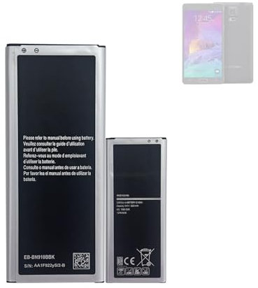 HIGHAKKU Batterie de Remplacement Compatible avec Samsung Galaxy Note 4 EB-BN910BBE | Smartphone Model SM-N910F | SM-N9100 | SM-N910U | SM-N910C | SM-N910H | SM-N910A