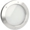 MLS Bullauge B4000, Bullauge für Türen, aus Rostfreiem Edelstahl, VSG-Sicherheitsglas, Passend für 40 mm Starke Türen, Beidseitig Sichtbare Befestigungsschrauben, 350 mm Durchmesser, Mattes Glas