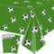 4Pcs Fußball-Tischdecken, Rechteckige Gras-Kunststoff-Tischdecken für Kinder-Thema Fan-Sport-Veranstaltung, Spiel Tag Geburtstag Party Supplies, 130 x 220cm