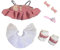 niannyyhouse 20 cm Plüschpuppe Kleidung Kleid Petticoat Schuhe Zubehör Prinzessin Rock Set weich gefülltes Plüschtier Dressup (Rosa)