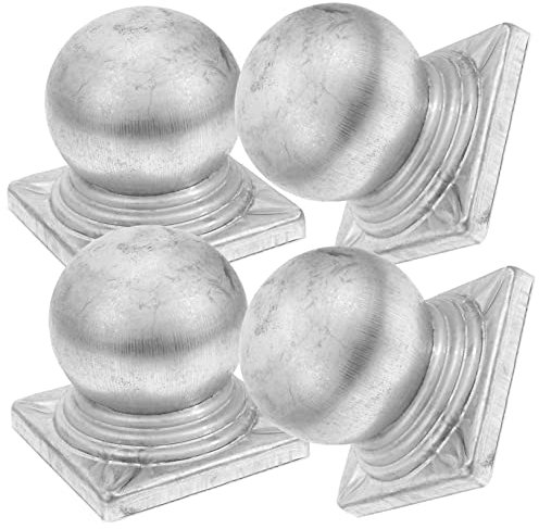 Hemobllo 4 Stücke Post Kappe Garten Lattenzaun Kappe Dekorative Metall Zaun Post Abdeckungen