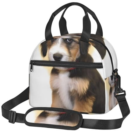 LZQPOEAS Isolierte Lunchtasche für Männer und Frauen, Hundetraining, Isolierung, Lunchbox für die Arbeit, Lunchtasche mit Seitentaschen