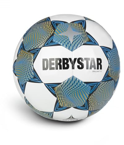 Derbystar Fussball Brillant TT v23 Weiss Blau Gold 5