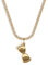 UNSHINEBAR Sanduhr Kette mit Anhänger für Herren und Damen - Streetwear Cuban Halskette mit Anhänger aus Edelstahl und 18K Gold - Wasserfeste Kette - 50-55cm Länge verstellbar (Gold)