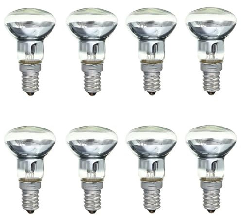 ALIVIM 8 Stück R39 E14 30W 220V Scheinwerfer Glühbirne Für Lava Lampe Scheinwerfer Schraube Licht Klar Reflektor Spot Licht Glühbirne