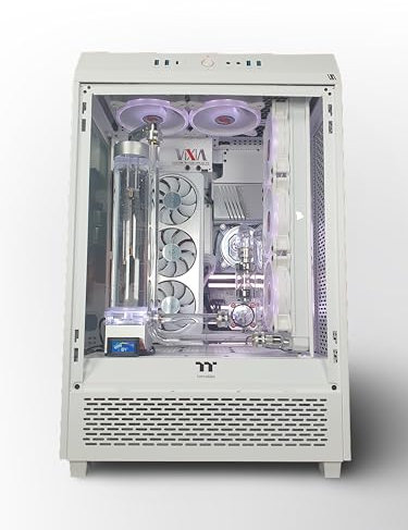 VIXIA High End Custom Watercooled Gaming PC - All White - Intel Core i9 14900KS 6.20GHz - GeForce RTX 4090 DDR6X 24GB - DDR5 64GB 6000MHz - PCIe4.0 M.2 NVME 2TB - VXS-60W