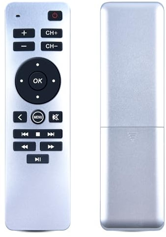 TCNOUMT Telecomando di ricambio per Apple TV/Gen 1 2 3 4/HD A2843 A2737 A2169 A1842 A1625 A1427 senza voce, touchpad e Bluetooth