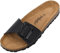 Palado Pantoletten Damen Malta EGS Matt – bequeme Sandalen Made in Spain - Hausschuhe mit dämpfendem Kork-Fußbett - modische Sommerschuhe Schwarz UK6 - EU39