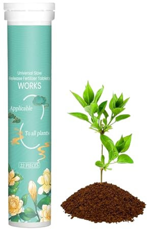 Plant Food, Organic Slow-Release Tablet Fertilizer | All-Purpose Potted Plant Fertilizer, Houseplant Fertilizer for Raised Garden Beds, Potting Mix