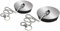 2 tapones universales para fregadero de cocina y baño, par de tapones para fregadero de cocina de 5,5 cm con cadena, 2 tapones para fregadero de cocina, tapones para bañera para cocina, código 10392