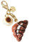 Fashion Keychain Coffee Cup and Bread Coin Purse Charm Accessories Portable Resin Bag Decoration for Women, as described