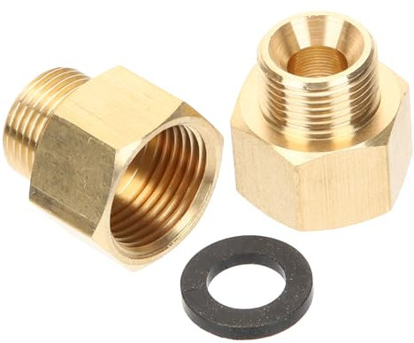 INOOMP 2stücke Rohrverbinder Für Propangas-anschlüsse Reduzierfitting Schlauchfitting Massivmessing Kompakt Und Leicht Propan-adapterfitting Für Wohnmobile Und Reisen