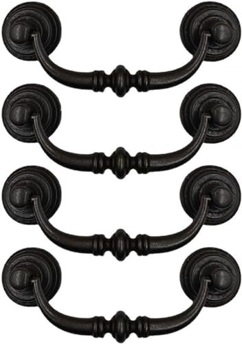 YDEWLY Retro-Griff, Vintage-Schrankgriff, Schubladengriff, Küchenschränke, Schrankgriff, Türgriff for antike Möbel, for Schlafzimmer, Kleiderschrank, Kommode, Schubladenschrank(140 * 50mm)