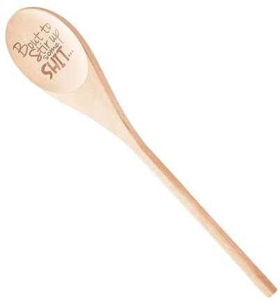 Wooden Spoon Trophy, Novelty Engraved Wooden Spoon for Craft, Funny Gifts Prank Gag Gifts for Adults, Baking Gift