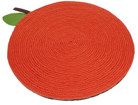 COSMEVIVI Rascador para Gatos Naranja Alfombra Rascadora Juguete Decorativo De Cumpleaños