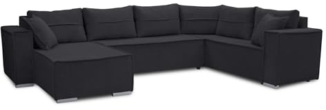 Generisch Sofa Couch Couchgarnitur Ecksofa Stylo in Cord 19815 Schlaffunktion Wohnlandschaft