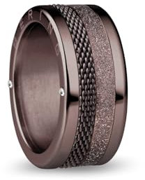 BERING Damen Ring in glänzendem braun - Arctic Symphony Collection aus Edelstahl - Arno 7