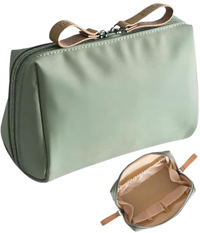 KEMUZ Porta Trucchi Impermeabile Pochette Trucchi, Borsa da Viaggio Elegante per Donna, Organizer Cosmetici Multifunzione per Viaggi, Palestra, Weekend
