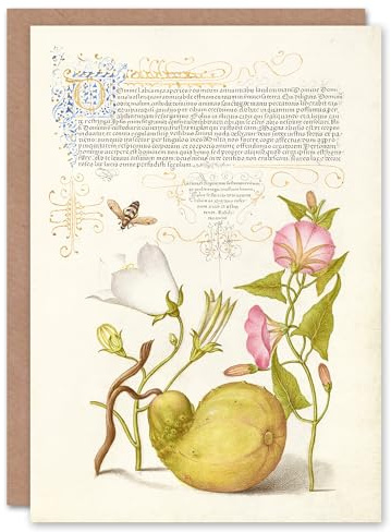 Artery8 Model Book of Calligraphy Art Card Beetle Flowers and Gourd