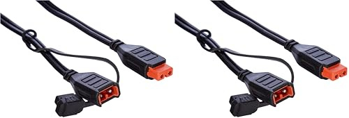AEG Automotive 10150 Komfortanschluss Ladegeräte KV 20, 2 m, für schwer erreichbare Batterien bei Auto und Motorrad, Schwarz (Packung mit 2)