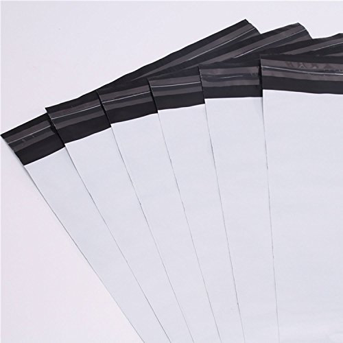 logei® 100St Folienversandtaschen Plastikversandbeutel Versandbeutel Warenbeutel Versandtasche, undurchsichtig (30cm x 40cm)