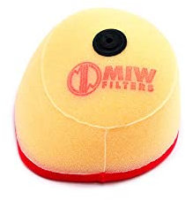 MIW Motorcycle Air Filter compatible with/replacement for Suzuki 125 RM 2004-2008, 250 RM 2004-2009, 250 RMZ 4T 2007-2018, 450 RMZ 4T 2005-2017 OEM Nos 13780-37F20-000, 13780-10H00-000 MEIWA No S3208