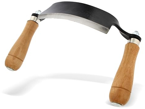Felled Draw Shave Knife – 5in Curved Draw Knife Curved Draw Shave Tool Woodworking Debarking Hand Tool