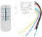 Interruptor de control remoto inalámbrico 4 vías ON/OFF 220V Transmisor de receptor de luz de pared digital Interruptor de control remoto con anti-disturbios