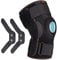 Thx4COPPER Hinged Knee Support Brace-Adjustable Open Patella with Parallel Straps & Dual Side Stabilizers For Joint Pain Relief,Arthritis,Meniscus Tear,MCL, ACL, Tendonitis,Ligament Injury,Medium