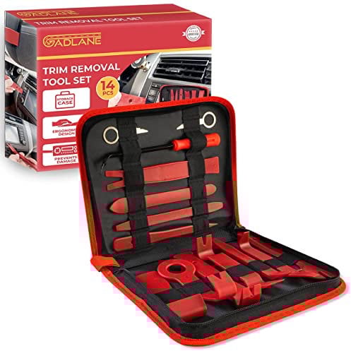 GADLANE Car Trim Removal Tool Kit - 14 Piece Car Panel Removal Tools Kit, Car Radio Removal Tool Kit, Dash Audio Console Removal Tool Installation Remover - Trim Removal Tools Auto Pry Tool (14 PCS)
