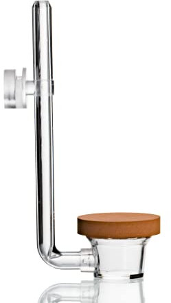 TWINSTAR CO2-Diffusor M | Süßwasseraquarien bis 450 Liter | Ultraklares Acrylglas - Hergestellt in Südkorea | Extrem feine Perlen | Porösere Membran (Größe S - für Aquarien bis 250 Liter)