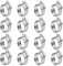 Winlong Stainless Steel Hose Clamps - 16 Pack Worm Gear Drive Hose Clamps SAE Size 20 Clamping Range 3/4'' to 1-3/4 Inch (20mm-44mm) for Automotive Plumbing, 3/4'', 1'', 1 1/4'', 1 1/2'' Hose Clamps