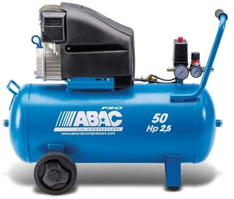 Abac - Compresseur à piston lubrifié 2,5CV 230V Mono 10 bar 50L Direct - PRO MONTECARLO L25P ABAC