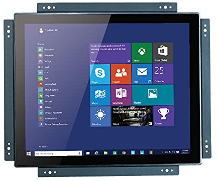 Pantalla táctil con diseño de marco abierto de 17 pulgadas con VESA y soporte de montaje trasero para quiosco, automatización industrial, POS, autoservicio minorista