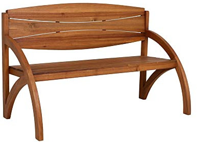 Lomadox Bank Gartenbank Balkonbank Terrassenbank aus Akazie