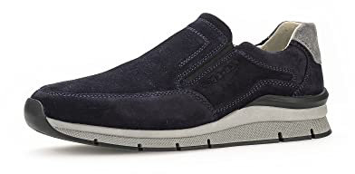 Pius Gabor Herren Sneaker Low,Halbschuhe,zertifiziertes Leder,Wechselfußbett,Superflex Sohle,straßenschuhe,Sportschuhe,Midnight,41 EU / 7.5 UK