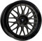 MB Design Felge LV1 8.5Jx19 ET45 5x112 Schwarz stumpfmatt/Glanzschwarz kompatibel mit Mercedes-Benz A a GLA GLB B C63 C CL CLA E